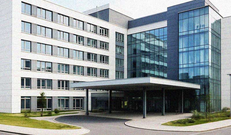 Gebäudefunk in einer Klinik