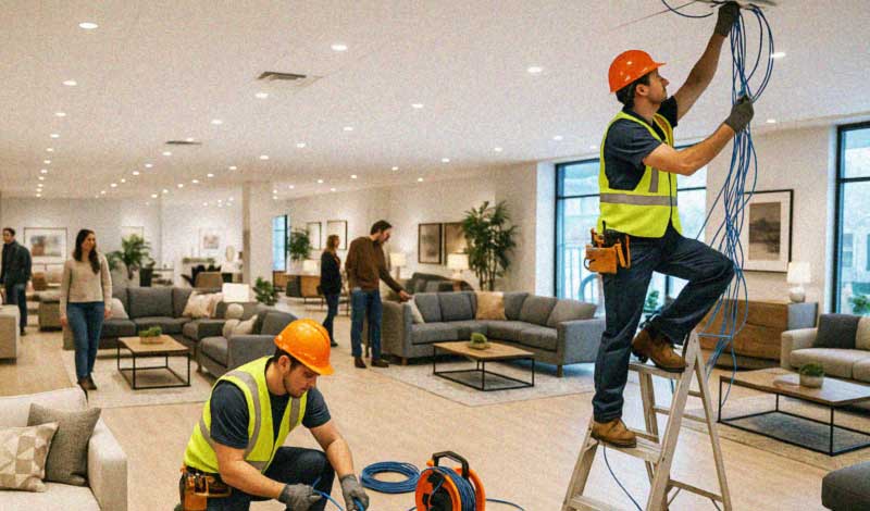 Objektfunk/Gebäudefunk-Nachbau im Einrichtungshaus