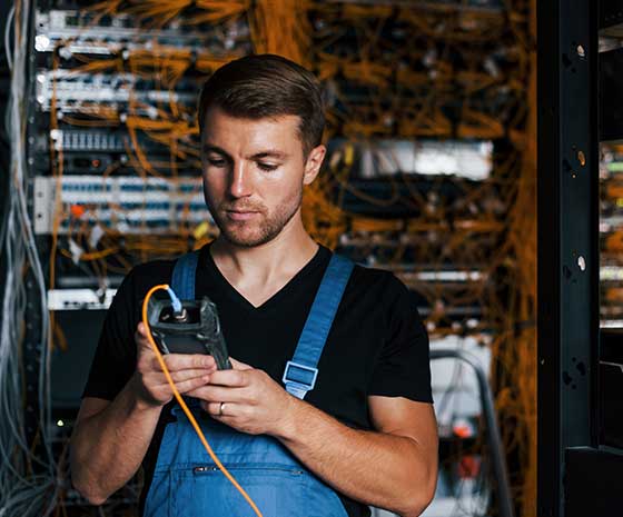 BOS-Anlage: Wartungsarbeiten